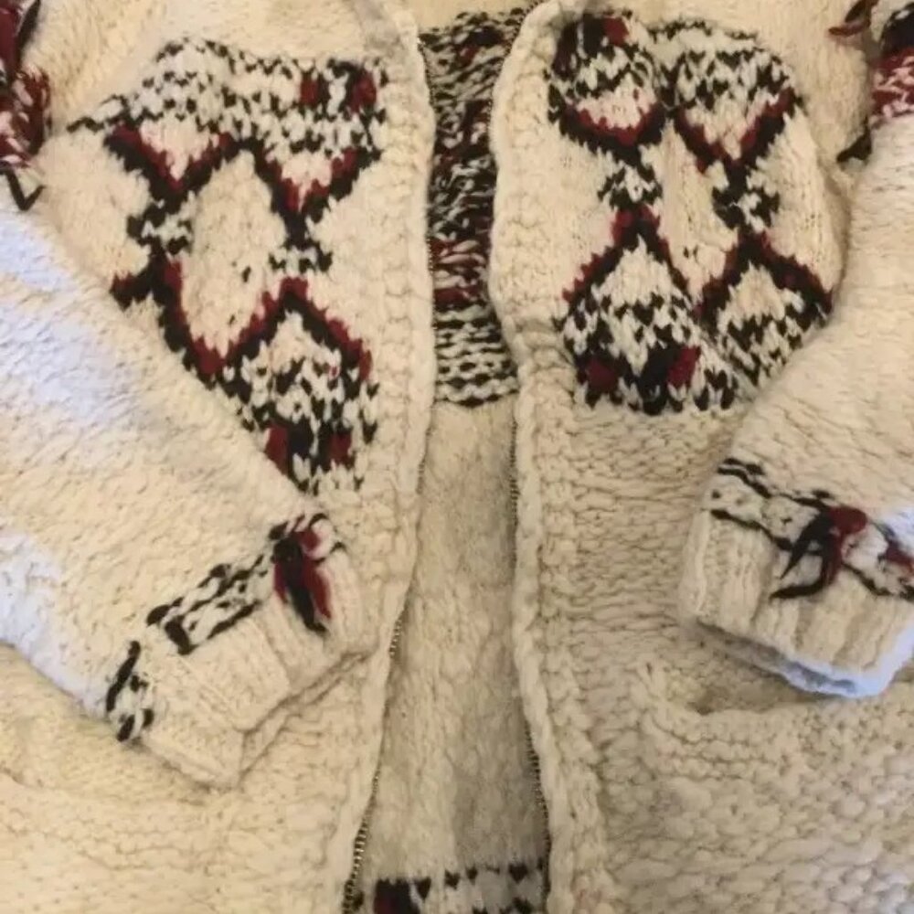 RARE! Isabel Marant pour H&M Native zip-up wool knit cardigan - Picture 5 of 11